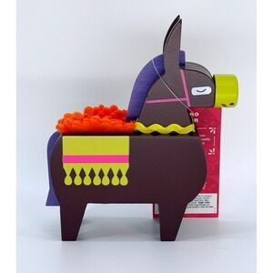 Target Dia de Muertos Burro Decor 6" Wooden Donkey Figurine Cecilia Ruiz New